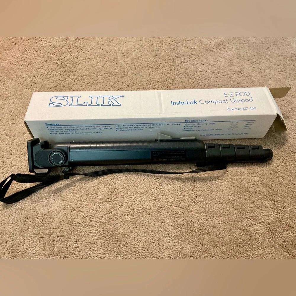 NIB Slik E-Z Pod Insta-Lok Compact Unipod Tripod Cat. No. 617-400